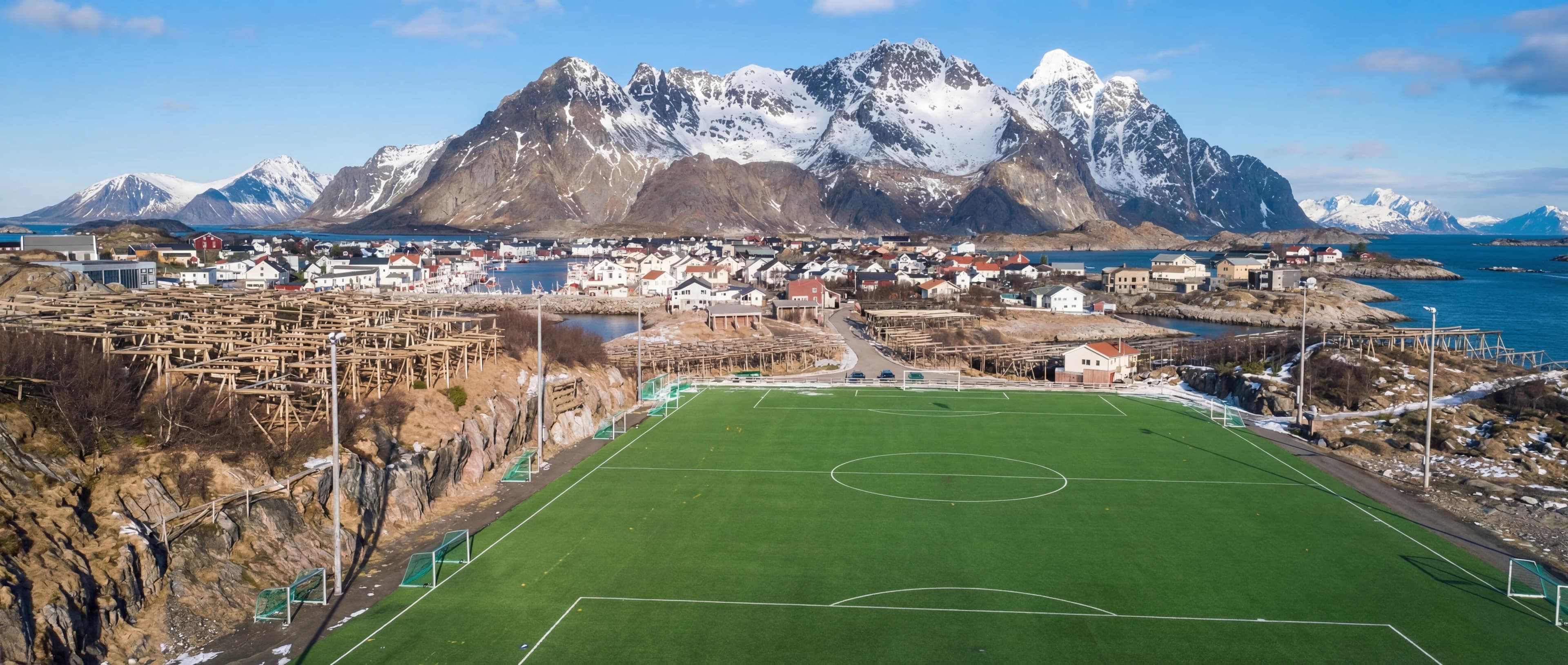 Fans cheering inside a stadium